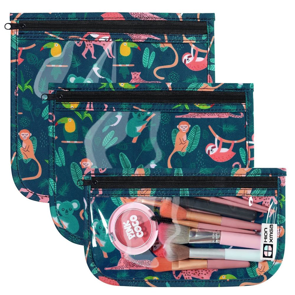 Tsa Approved Toiletry Bag, Set Of 3 Clear Travel Toiletry Bag Quart Size🙂